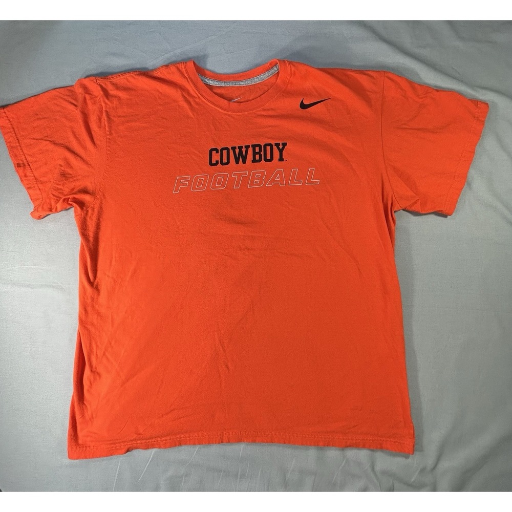 Oklahoma State Cowboys Football Nike T-shirt mens XL Has‎ Stain